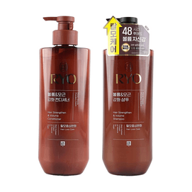 韩国RYO吕 棕吕丰盈强化发根洗护超值套装 592ml*2 【新升级版】48小时持久留香 木质麝香【超值装】