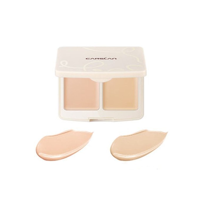 Two-color concealer small cream palette concealer to remove acne and dark circles