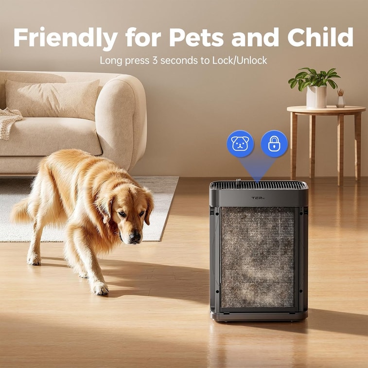 Air Purifiers with Washable Fils (Black) 1 unit 6