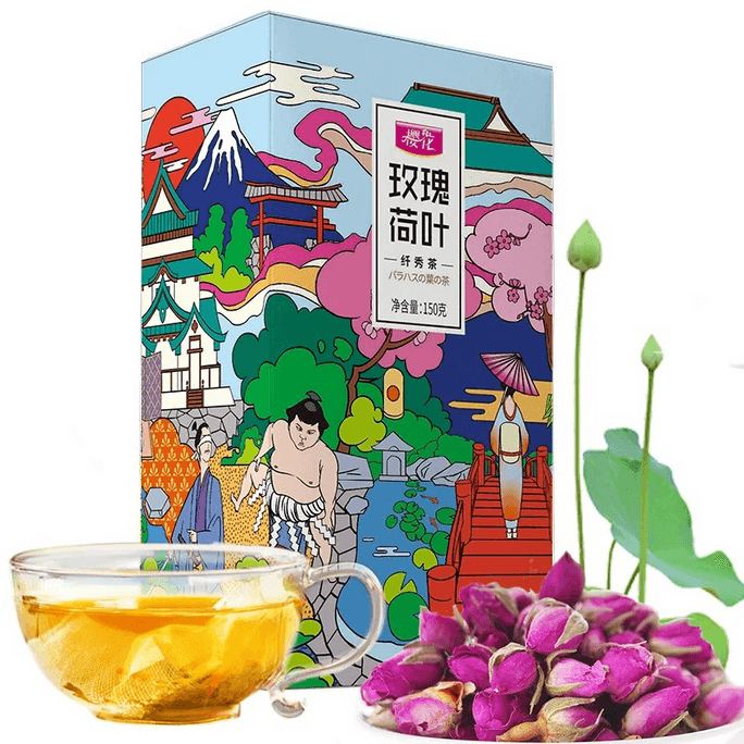 Rose Lotus Leaf Grain Herbal Tea 150g × 1 piece