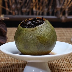 京真堂 小青柑 陈皮普洱茶 100g 熟茶叶 青橘柑 普茶 橘普茶【新会陈皮有机茶 养生茶 零糖 零添加】