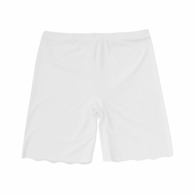 Bella's fantasy Women Slip Safety Shorts Panty Under Dress Anti Chafing Cooling Scalloped Bottom One size