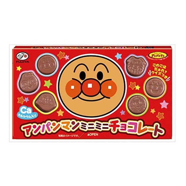 【日本直邮】日本不二家FUJIYA×面包超人 牛奶巧克力 15粒装