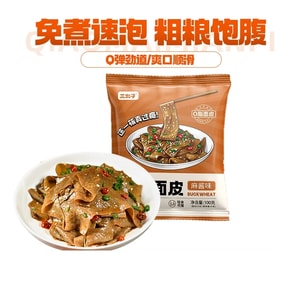 三太子 蕎麥麵皮麻醬味 100克*1包【低脂麵餅 免煮沖泡】輕食代餐