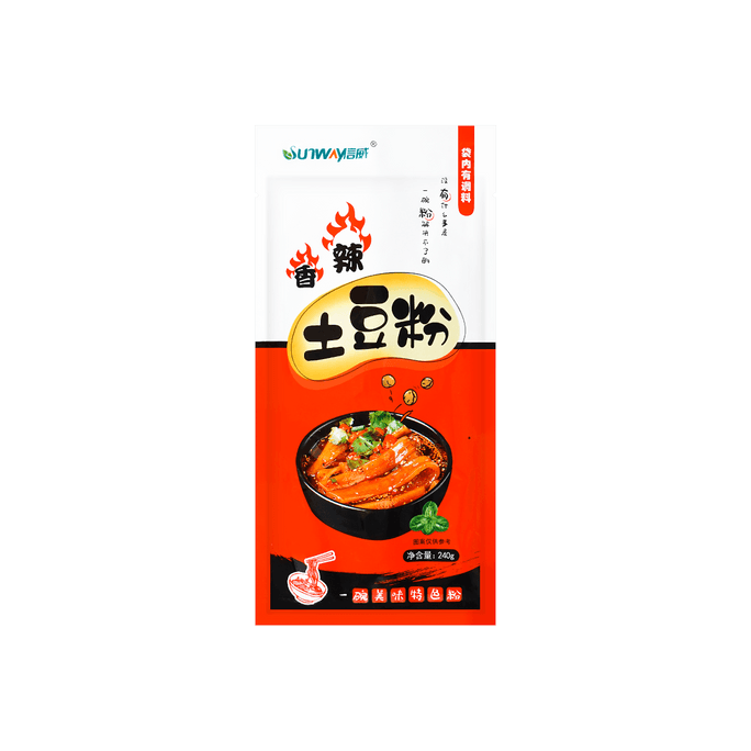 Jinggaoli Potato Noodles - with Spicy Chili Oil, 8.46oz