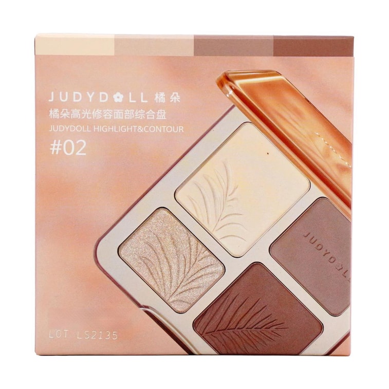Highlight & Contour Palette, Matte & Shimmer Finish, 0.32 oz #02 Warm Tones 7