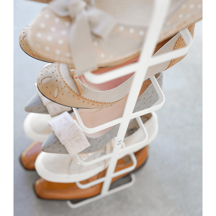 Shoe Rack (31 H) - Steel White 4