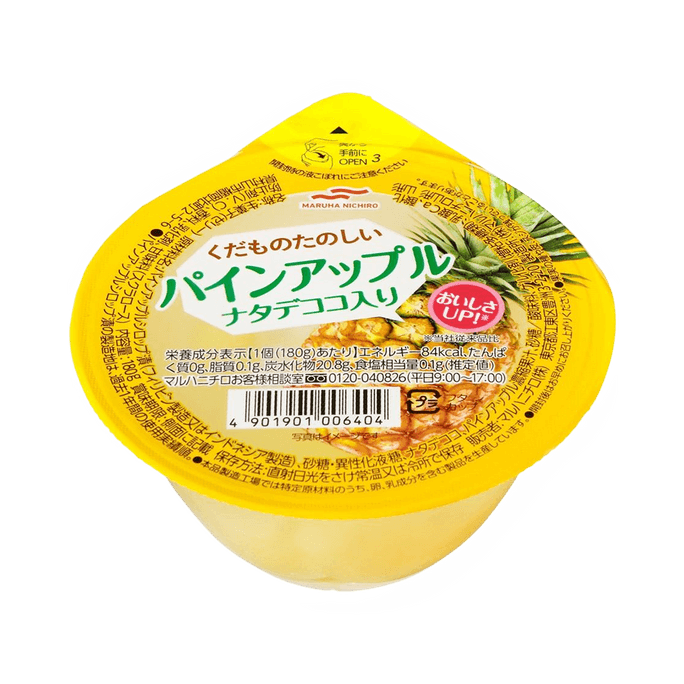 마루하 니치로 후르츠 파라다이스 파인애플 코코넛 젤리 180g
