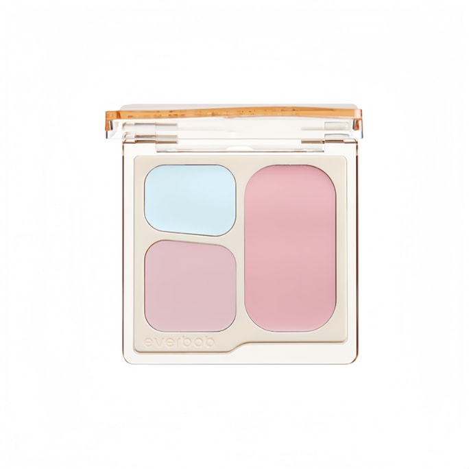 Blush Disc #03 Powder Mist Sea, Blush Cream Three-color Highlight Repair Brightening Expansion Color 7.5g