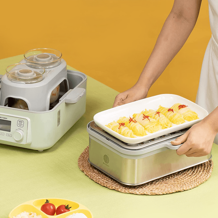 Get Buydeem Electric Digital Multifunctional Food Steamer 2-tier Rack  10-Quart Delivered