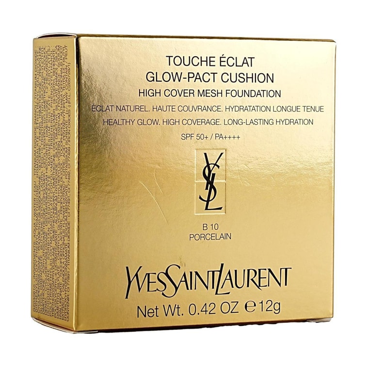 トゥーシュ エクラ グロウパクト コンパクト クッション、ハイカバー、輝き、0.42 オンス、#B10 ポーセリン、SPF50+・PA++++【HOT】 8