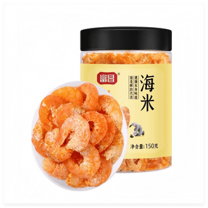 【中国直邮】 富昌 金钩海米虾仁干 虾米干虾皮海鲜特产干货煲汤火锅食材150g