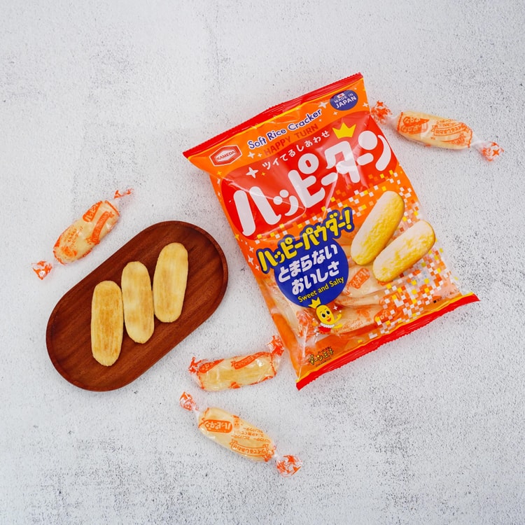 KAMEDA Happy Turn Rice Cracker Sweet&Salty Flavor 3.38oz - Yami.com