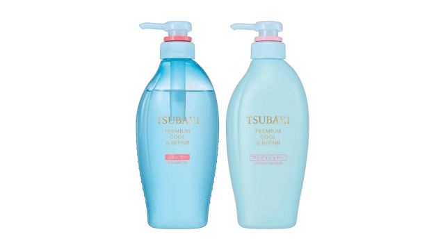 TSUBAKI Blue Premium Cool Hair Shampoo and Conditioner Set 450ml*2