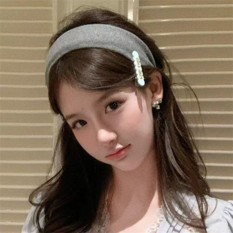 Cupid's Choice [Xiaohongshu Hot Item] ハイクラウン ワイド ブレース ヘッドバンド (1個) レトロ ニュースタイル 秋冬 のんびり 雰囲気 韓国風 滑り止め ヘッドバンド (Melard Old Money製) 3