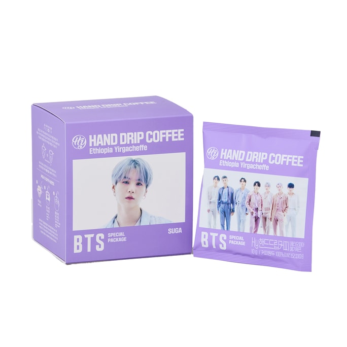 South Korea BTS Member New Hand Drip Ethiopia Yirgacheff Coffee 7ea (Suga)