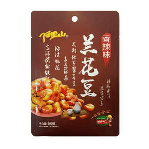阿里山 香酥蚕豆香辣兰花豆 100g×1袋 【吮指微辣 美味酥脆】