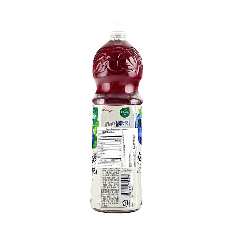 韩国WOONGJIN熊津 蓝莓果汁饮料 1.5L 6