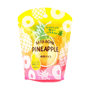 Fruits Forest Bath Bomb #Pineapple, Tropical Fruity Bath Fizzer, 95g,1 Piece