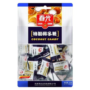 【中国直邮】 春光 海南特产特制椰子糖120g*1袋 椰子味糖果零食