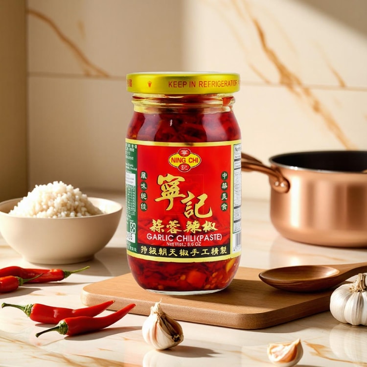 NING CHI Garlic Chili Sauce, 8.64 oz - Yami.com