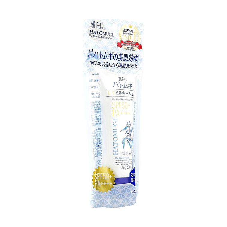 Reihaku Hatomugi UV Milky Gel SPF50+ PA++++, Lightweight Moisturizing UV Gel Sunscreen with Coix Seed Extract, 2.8 oz 3