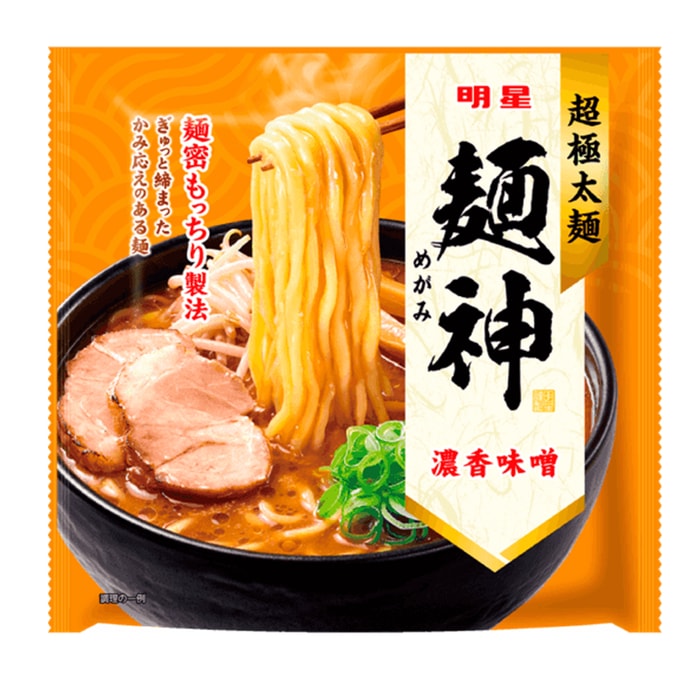 【日本からの直送】ジャパンスターフード 新商品発売 麺心太麺×志味噌味 即席麺 即席麺 1食分 119g 再包装しました