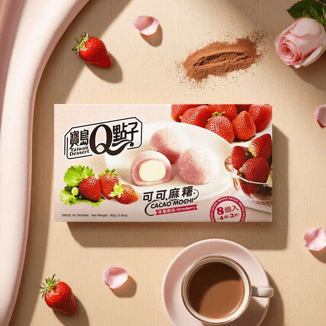 Cacao Mochi Strawberry Flavor 80g