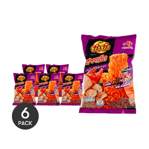 泰国YUMYUM养养 Sood-Ded 泰式辣味松露蟹风味方便面 拌面 75g *6【6份超值装】【泰味升级版】【松露风味】【网红新口味】