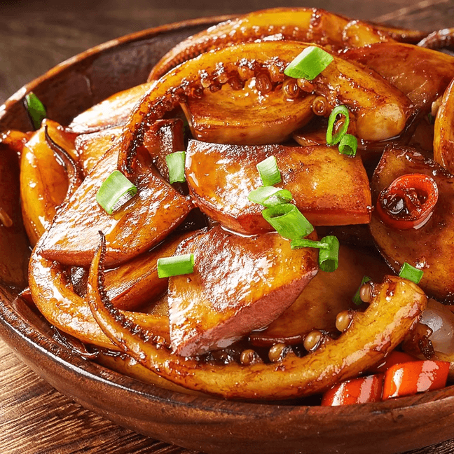 比比赞 鱿鱼杏鲍菇 香辣味 10包 80g【脆嫩Q弹 香辣解馋】