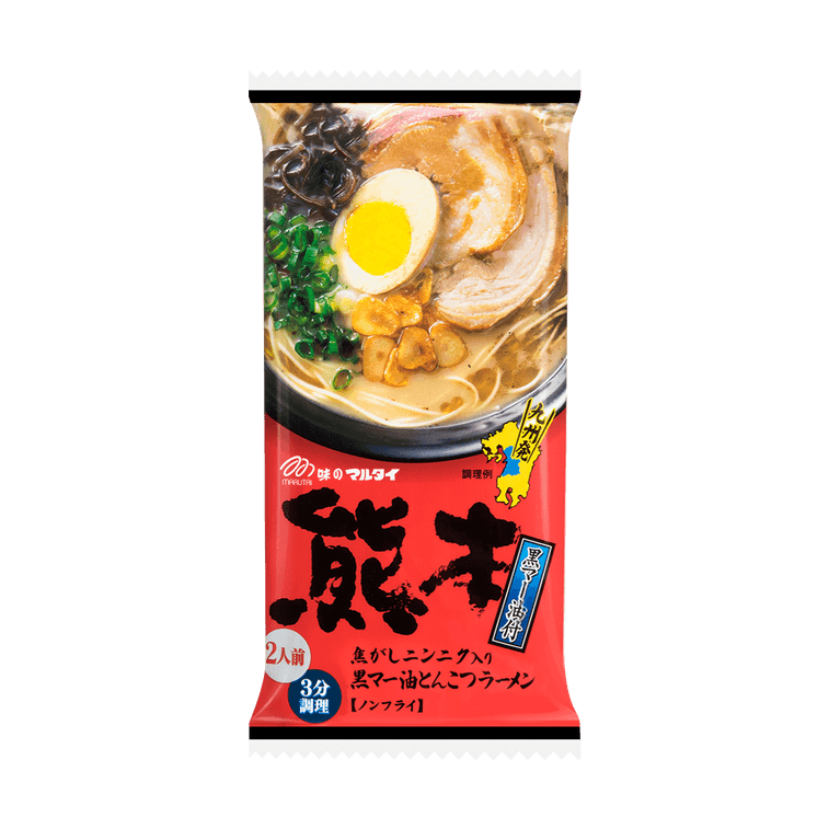 日本の九州ラーメン詰め合わせ - インスタントラーメン、4種類の味、8パック、26.45オンス 5