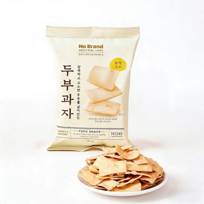 No Brand/Nobed Tofu Crisps Imported Tofu Snack Milky Crispy Sesame Cookies Trending Snack Puffed Chips [Thin and Crispy, Light and Delicious] [High-Protein Nutrition] 112g