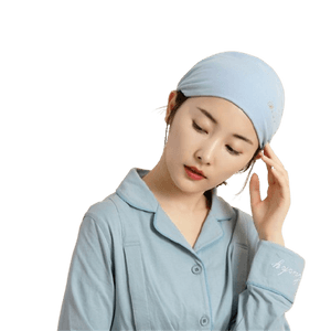 【中国直邮】 十月结晶 月子头巾发带产后防风女产妇月子护额头带时尚夏季薄款 1个 蓝色