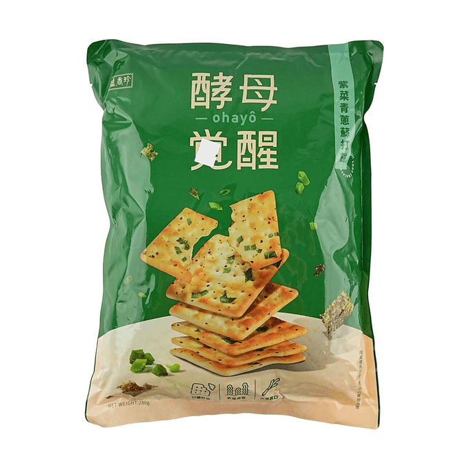 Yeast Awakened Seaweed Scallion Soda Biscuit 9.88 oz