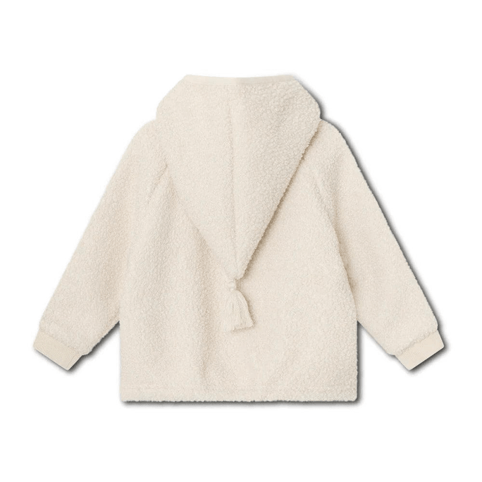 MINI A TURE Kids LIFFF Teddy Jacket In Angora Cream 4Y