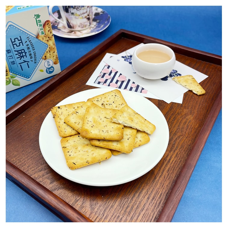 [台湾直邮] 义美 亚麻仁苏打饼 162g 9入 6