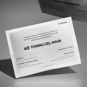 49 Toning Gel Mask 5 Sheets HYM Technology High-Concentrate Essence Brightening Even Tone Soothing【49ml High-Dose Bright
