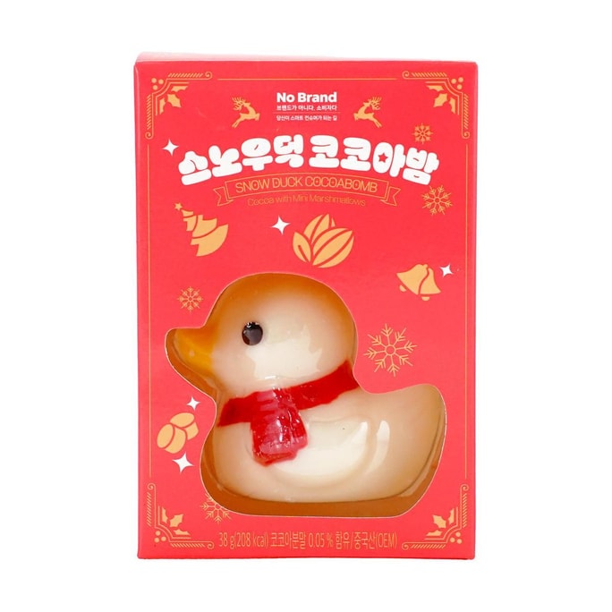 스노우 덕 핫 초콜릿 밤, 미니 마시멜로가 들어간 코코아, 40ml [크리스마스 시즌을 위한 따뜻한 겨울 음료]