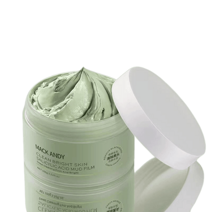 Salicylic Acid Cleaning Mud Film Black And White Head Closed Mouth Acne Smeared Mask 200g/ Bottle
