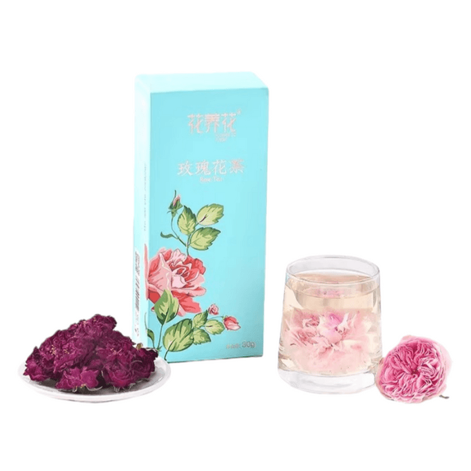 Rose Crown Tea Pingyi Double-Petal Rose Premium Flower Tea 3-Box Set 90g