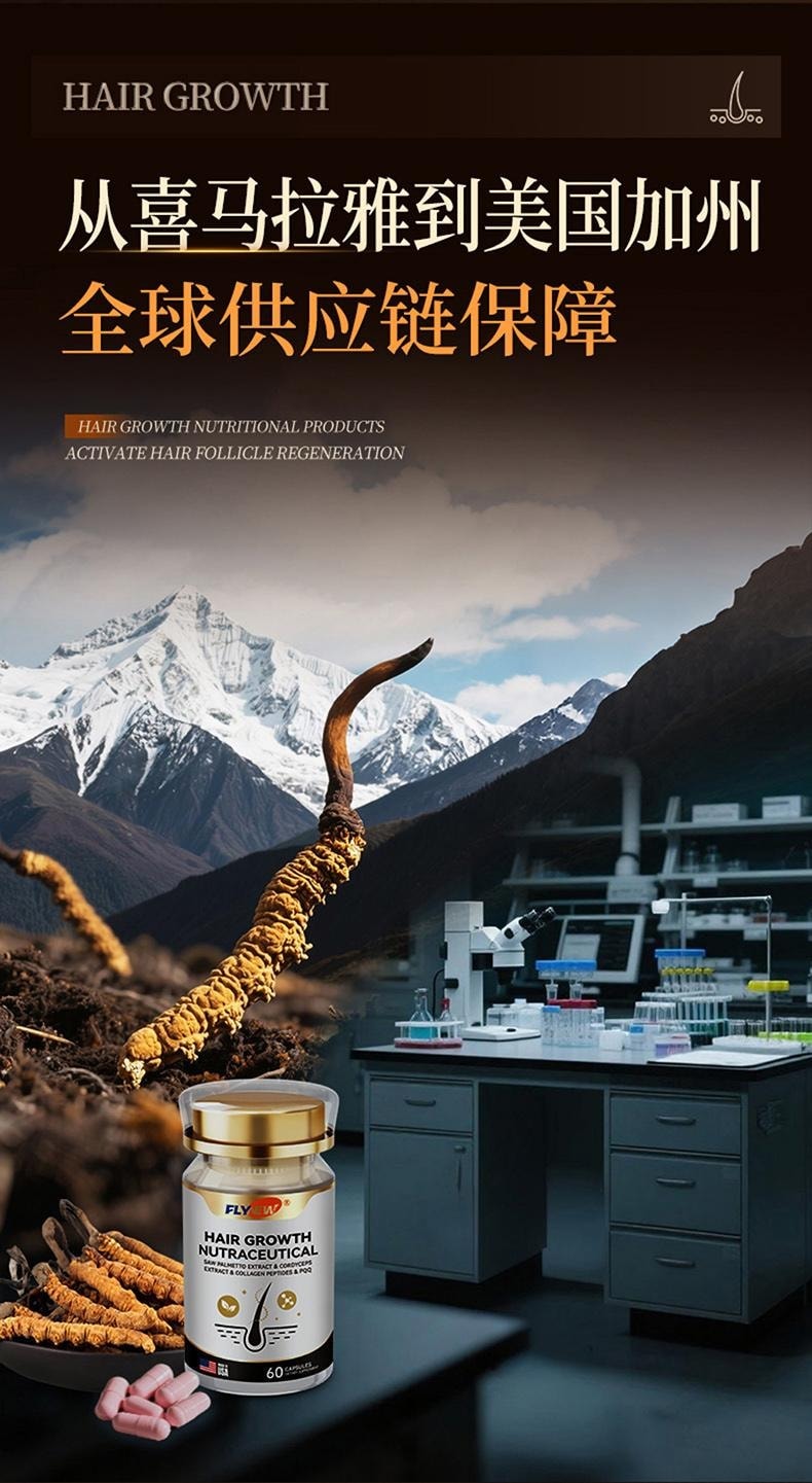 美國 Flynew 生髮膠囊 60粒/瓶/盒 生髮防脫 激活毛囊