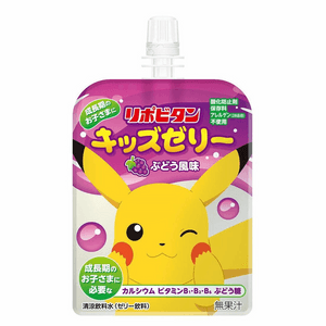日本大正制药 Pokemon儿童葡萄味果冻饮 125g【含钙及维B族】【不含28种过敏原】