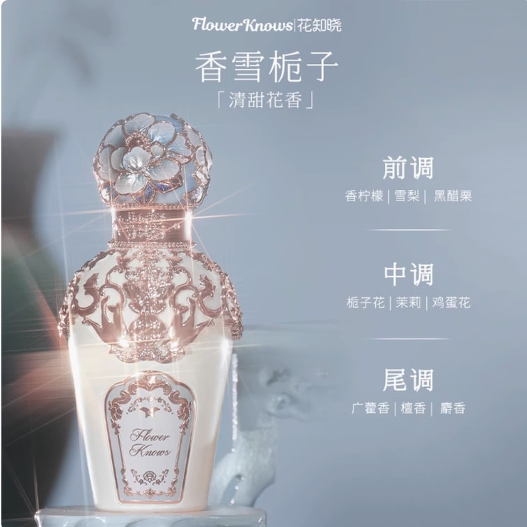 【中国直送】花知識 バタフライクラウドショルダーパフューム ウッディソーピーフローラルフレグランス スウィートフローラルの香り 50ml #一梦富生 4