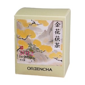 【美国现货秒发】小师姐评茶 金花茯茶茶叶 2012年安化黑茶 核心产区传统工艺 100克