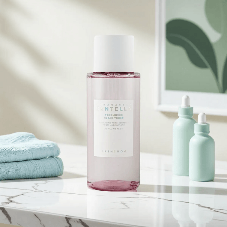 韓國SKIN1004理膚天使 馬達加斯加積雪草 喜馬拉雅粉鹽毛孔淨化爽膚水 4-HA複合酸 210ml 0階護膚去多餘老廢角質 皮脂護理 收縮緊緻毛孔 鎮定清爽 3