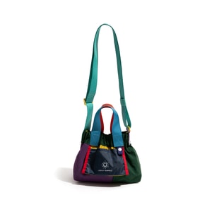 New Color Blocked Minimalist Dopamine Tote Bag Green Mini
