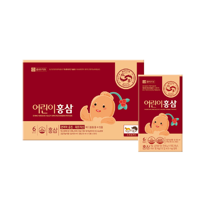 韓國Chong Kun Dang Health Care Red Ginseng For Kids 20ml x 30p