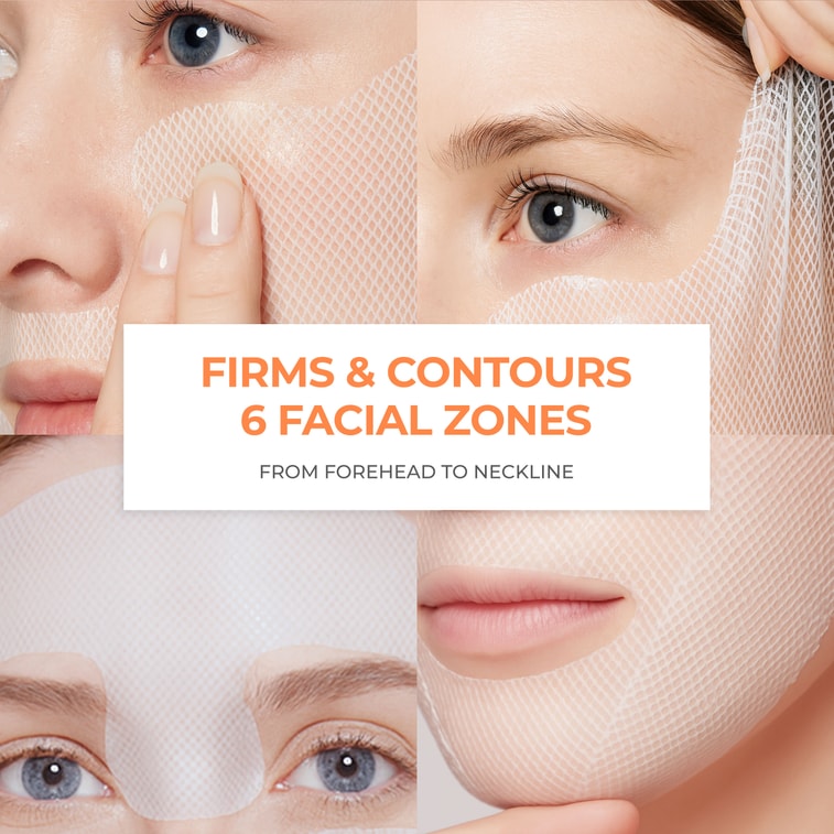 Revcell Vita Collagen Full Face Lifting Mask / 5sheets / 95g / White 4