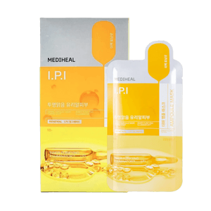 더마 앰플 마스크팩, 10매/박스 - I.P.I 리포솜, 클리어 토닝, 브라이트닝