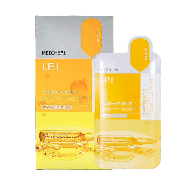더마 앰플 마스크팩, 10매/박스 - I.P.I 리포솜, 클리어 토닝, 브라이트닝 4